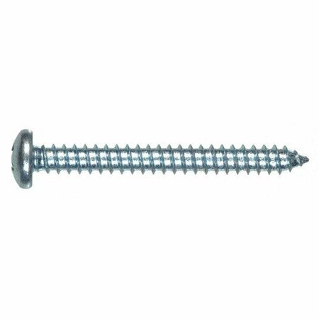 Hillman Sheet Metal Screw, #6 x 1/2 in, Zinc Plated Steel Pan Head Phillips Drive 80012